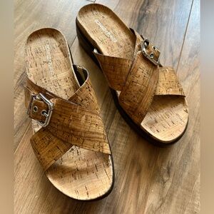 Donald J. Pliner Farro Women's Cork Brown Sandals NEW